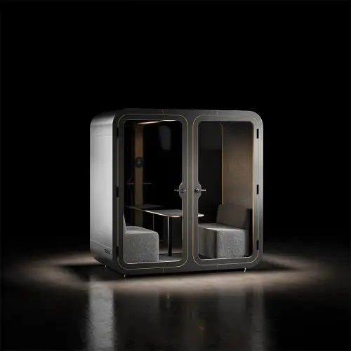 ACOUSTIC SPACE 220, akustický box 2200x2200x1200 mm, černá/černá